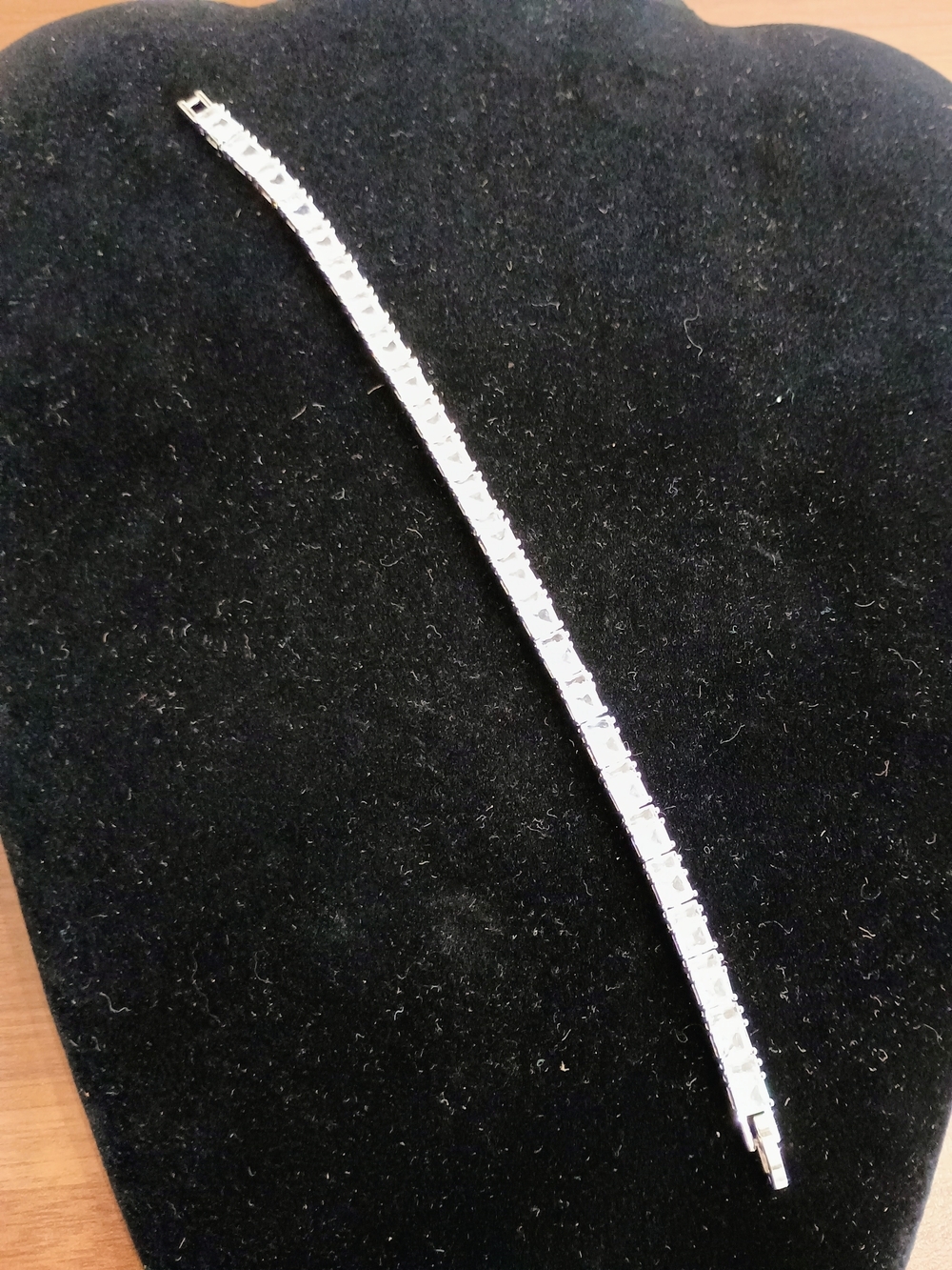 Elegant Silver Tennis Bracelet - Women's Bracelet